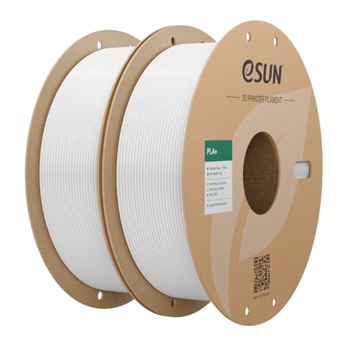 eSUN PLA+ Filament 3D Printer Filament PLA Plus 2KG White - color: W2-white, size: 2 KG