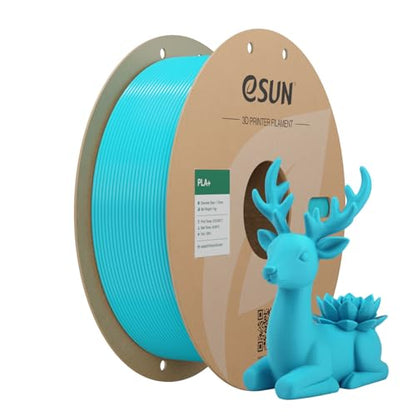 eSUN PLA+ Filament 1.75mm 1KG, 3D Printer Filament(Light Blue) - color: 1kg-light Blue