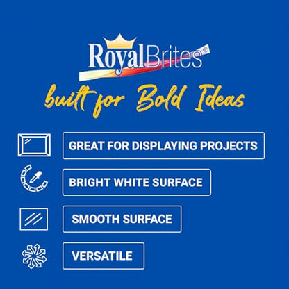 Royal Brites Foam Board White, Sturdy Lightweight, 3/16 in Thick - 15 x 20" - color: White, size: 15” x 20”, 10 Sheets