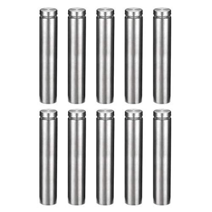 uxcell 3/4 Dia x 4"(19x100mm) Standoff Screws Wall Mount Sign Holders Acrylic Glass Nails 10pcs - size: 19mmx100mm