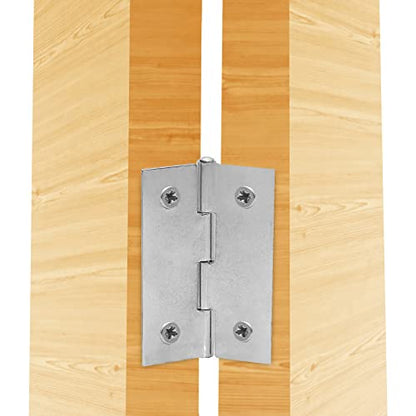 Piutouyar 6Pack 2 Inch Butt Hinge 304 Stainless Steel Mini Hinges - size: 2 Inch