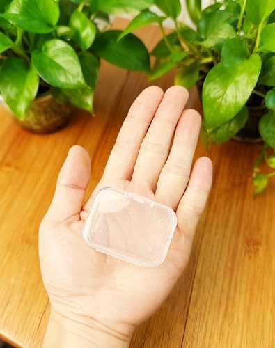 LJY 60 Clear Plastic Boxes, 2.2 x 1.6 x 0.8 in for Office Supplies - color: Clear, size: 2.2×1.6×0.8 in