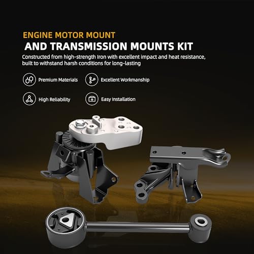 Engine Motor Mount Transmission Bracket Kits for Mitsubishi Mirage - style: for Mirage 1.2L 2014-2022