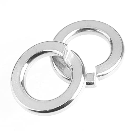 HELIFOUNER 6 Pieces 1" Stainless Steel Split Lock Washers, 304 Stainless Steel 18-8 Spring Lock Washers for Screws Bolts - size: 1" (6 PCS)