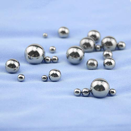 580Pcs 15Kinds 304 Stainless Steel Precision Chrome Steel Bearing Ball Assortment Kit for Repairing Bicycle