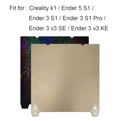 235x235mm 3D Printer Build Plate Textured PEI Spring Steel Sheet & Smooth Surface PEY for K1/Ender 3 V3 SE/Ender 3 V3 KE/Ender 3 S1 Pro/Ender 3 V2 Neo/Sovol SV05/SV06 Heated Bed Platform - color: Blue