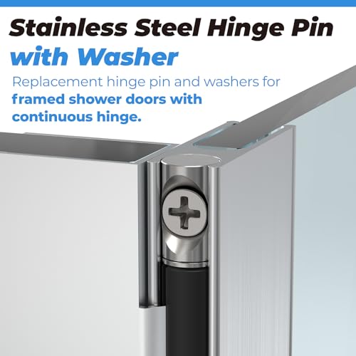 2 Pack Shower Door Pivot Hinge Pin 5/16" Diameter and Washer - size: ‎2CSHP516