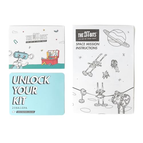 The Off Bits Space Mission Educational Build Your Own Robot Toy, Stem Building Toys for Boys and Girls, Valentine Birthday Gift for Kids Montessori Play Kit, Steam Toys for Kids Ages 6 7 8 9+ - style: Space Mission