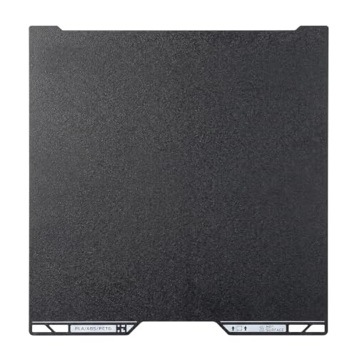 Textured Double-Sided PEI-Build Plate for Bambu-LabA2LH2C: Black Flexible Spring Steel Sheet, 3D Printer Magnetic Bed Surface for PLA/PETG/TPU