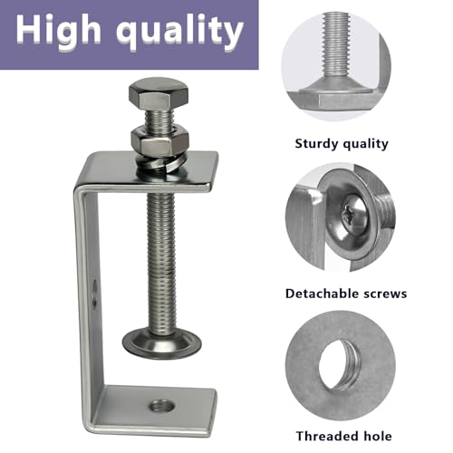 Rust Resistant Steel C-Clamps, Mini Tiger Clamps for Woodworking, Heavy Duty Metal U Clamps with Stable Wide Jaw Opening/I-Beam Design for Metal Working Woodworking Welding Building (1 3/16 In-6pcs) - size: 1 3/16 In-6pcs