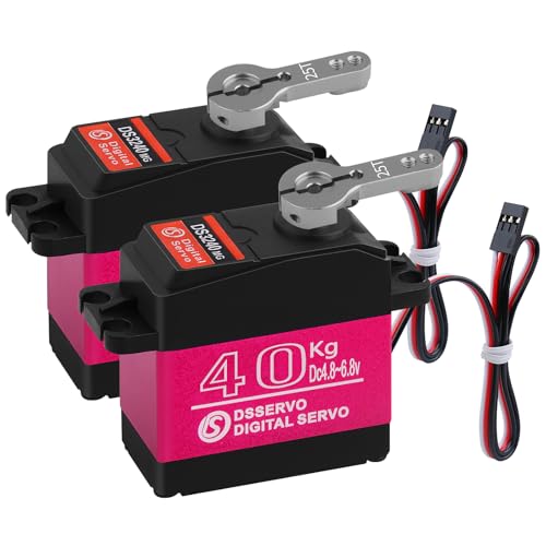 Digital Servo Full Metal Gear High Torque… (2Pcs 40KG) - style: 2Pcs 40KG