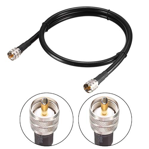uxcell UHF Male PL-259 to UHF Male PL-259 Low Loss RG213 Coax Jumper Cable 1.52M/5Ft - size: 5 Feet