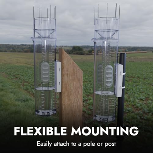 Tropo Precision Rain Gauge, CoCoRaHS Approved, High-Capacity, Dual Units