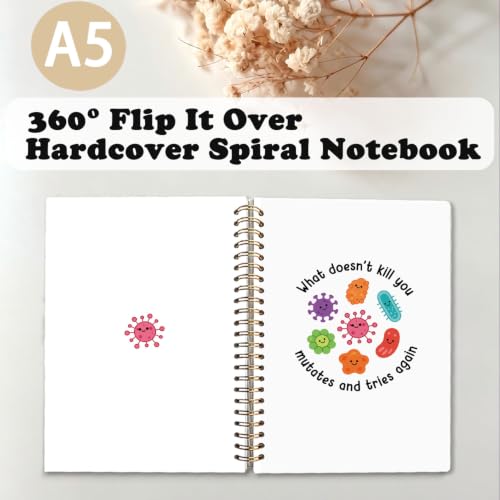 Funny Science Spiral Notebook,Sarcastic Gifts Journal for Women,A5 - color: Funny
