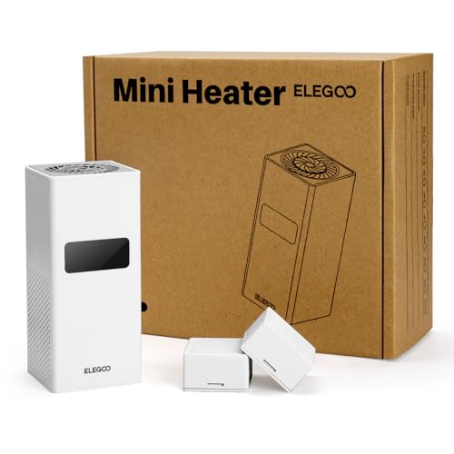 ELEGOO Mini Heater for Resin 3D Printer, Smart Temperature Control, Air Filtration, Compatible with ELEGOO Saturn Series/Mars Series/Jupiter SE