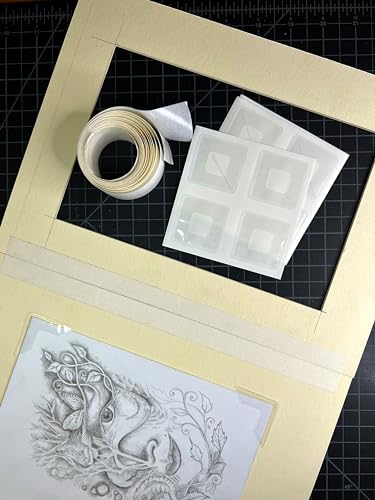 Lineco Self-Adhesive Polypropylene Mounting Corners, 1.25 Inch, 48 PCS