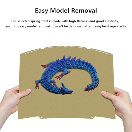 Upgraded U1 Double Sided PEI Build Plate, 3D Printer Textured PEI Platform for Snapmaker U1 276x293mm - style: PEI