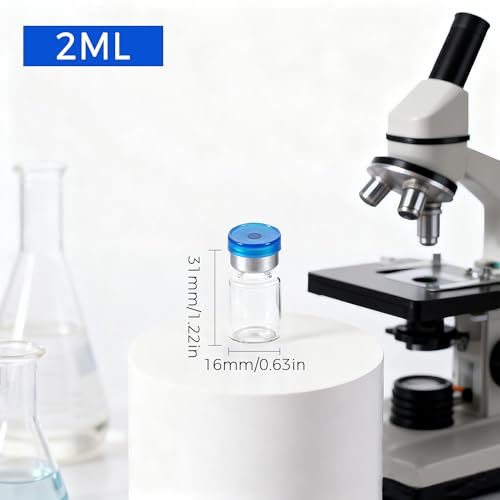 2ml Sterile Empty Glass Vials for Injection, 10 Count - style: 2ml