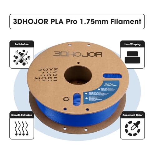 3DHoJor PLA+ 3D Printer Filament Blue,1KG - color: Blue