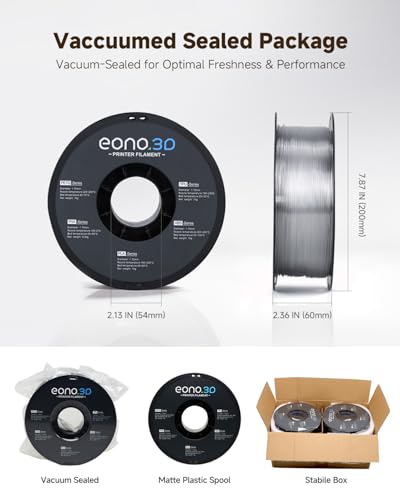 Clear PETG Filament 1.75mm, Transparent PETG 6kg Bundle 6x1kg Spools - color: 1 Transparent Petg 1kg*6