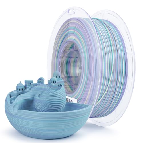 ZIRO Dynamic Color Change PLA, for 3D Printing, 1KG Spool, Mermaid Stripes - color: Mermaid Stripes (Matte)