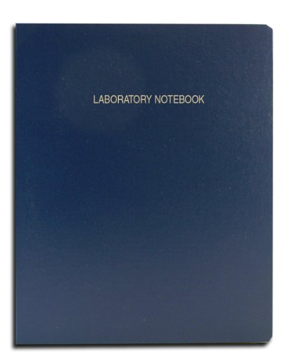 BookFactory Economy Blue Lab Notebook, Ruled, Flexible Cover, 96 Pages - color: Blue