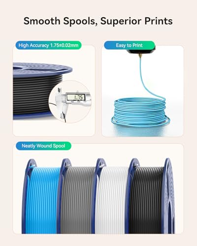 SUNLU High Speed PLA Filament 1.75mm, 250g Bundle, 3D Printer Filament - color: Pla Bundle-250gx8-2230100