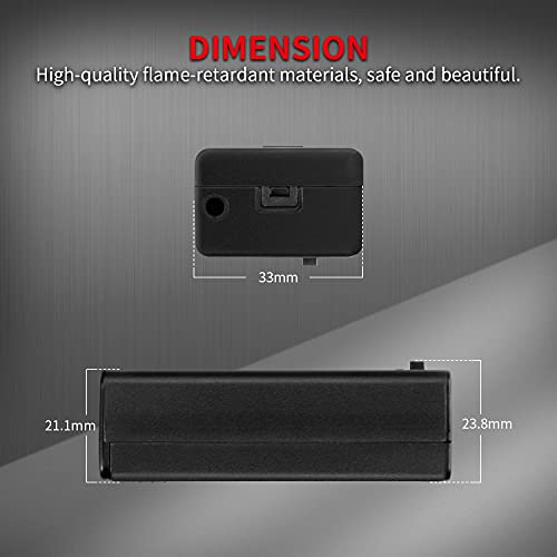 DAIERTEK 9V Battery Holder, 9 Volt Battery Holder with ON/Off Switch Cover Lead Wires 9V Battery Box 9 Volt Battery Case Connector -3Pack