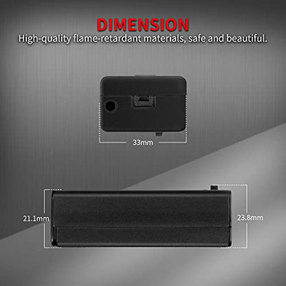 DAIERTEK 9V Battery Holder, 9 Volt Battery Holder with ON/Off Switch Cover Lead Wires 9V Battery Box 9 Volt Battery Case Connector -3Pack
