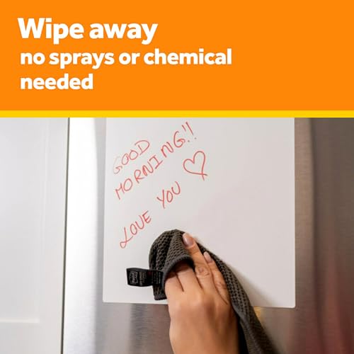 Post-it Dry Erase Sheets, 7 in x 11.3 in, 24 Sheets, Sticks Securely and Removes Cleanly - size: 24 Sheets