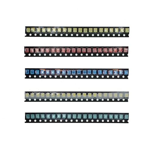 5 Colors x 20 Pcs =100pcs, 1210 SMD LED Diode Lights Chips Assorted Kits (Surface Mount) for PCB DC 20mA 20mA High Intensity Lighting Components Light Emitting Diodes - size: 1210