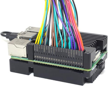 40-Pin GPIO Extension Cable Kit Tinned Solder Pins for RPi, 50cm Length