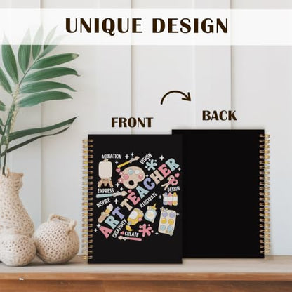 Qabliqo Art Teacher Gifts Spiral Notebook Journal for Women - color: Art Teacher 2