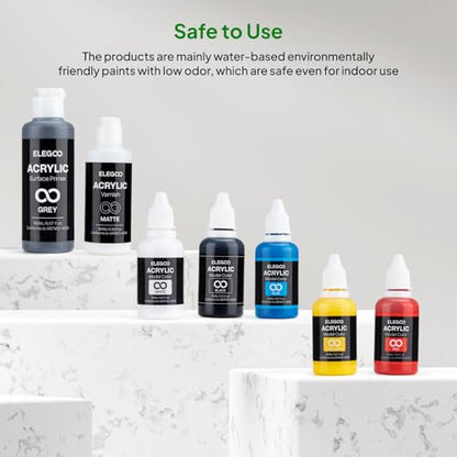 ELEGOO 3D Paint Kit, Multifunctional 3D Printing Models Painting Kit