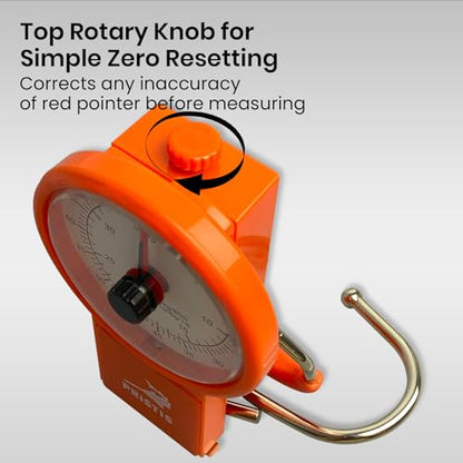 Pristis Fishing Hanging Scale with Tape Measure for Farm Kitchen Luggage