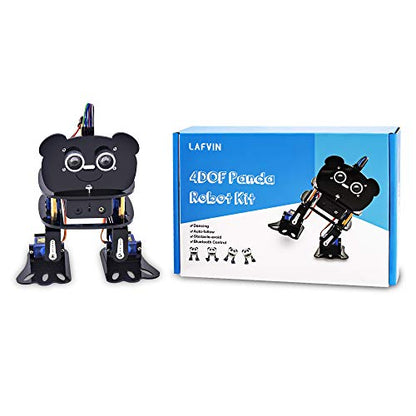 LAFVIN DIY 4-DOF Panda Robot Kit Programmable Dancing Robot Kit Support Android APP Control Compatible with Arduino IDE