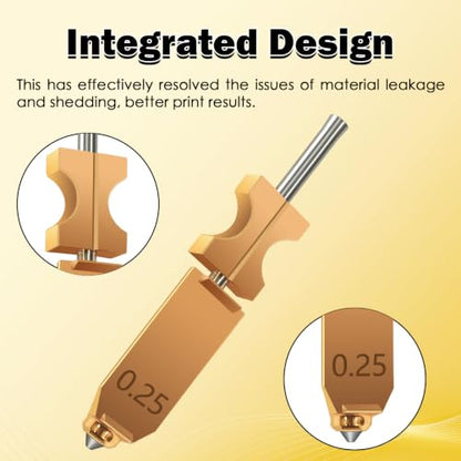for AD5X Upgraded 0.25MM Nozzle Assembled Extruder Hotend Printhead Kit - size: 1 PCS
