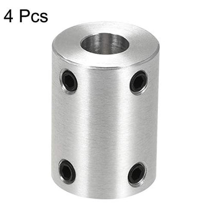 uxcell 5mm to 8mm Bore Rigid Coupling Set Screw L25XD18 Aluminum Alloy,Shaft Coupler Connector for 3D Printers, Motor Accessories,4pcs - size: 5mm to 8mm