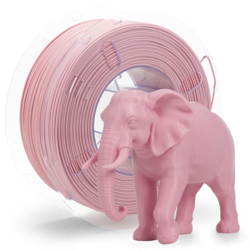VOXELAB HS PLA+ Filament 1.75mm, High Speed PLA Plus 3D Printer Filament, 1kg (2.2lbs) for Most FDM 3D Printers, Enhanced Toughness & Smooth Printing, Superior Layer Adhesion(Light Pink) - color: Hs Pla+light Pink