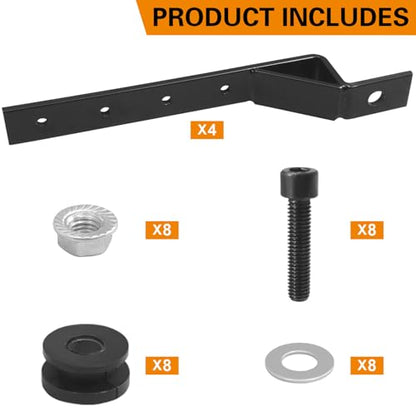 Adjustable Universal Hard Saddle Bag Mounting Bracket Kit