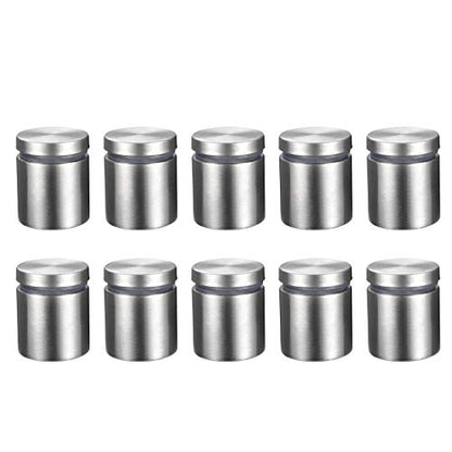 uxcell 1 Dia x 1-3/16"(25x30mm) Standoff Screws Wall Mount Sign Holders Acrylic Glass Nails 10pcs - size: 25mmx30mm