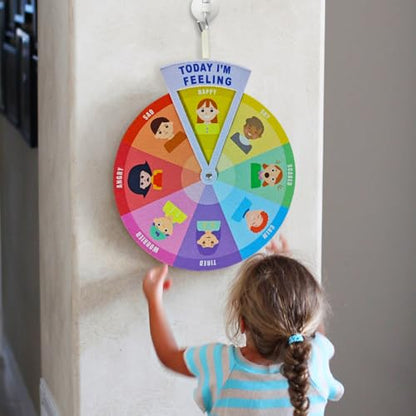 Kids Emotion Wheel, Feelings Wheel, Feelings Kid Charts, Expression Emotions Chart, Emotional Learning Activities for Kids Toddlers and preschoolers - color: Feeling Wheel Multicolor