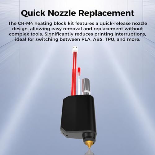 Creality Official CR M4 Hotend Kit, Upgrade Aluminum Heating Block Kit, Quick Swap Nozzle Kit, High-Temperature High Speed Corrosion-Resistant Hot End for Creality CR-M4 3D Printer - style: CR-M4