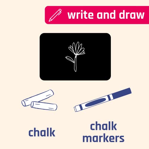 200 Pack, Large Chalkboard Labels Stickers - Rectangle, 6" x 4" - size: 200 Labels