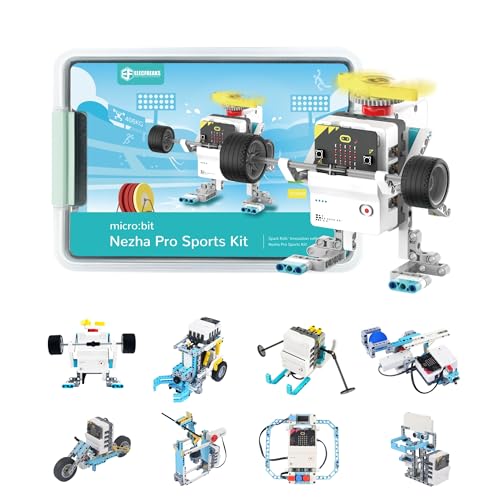 ELECFREAKS Micro:bit Sport Kit with Nezha Pro Expansion Board 11+ Learning Projects,microbit Planet X Sensors Starter Kit with Closed Loop Motor(Without Micro:bit) - size: micro:bit Nezha Pro Sport Kit