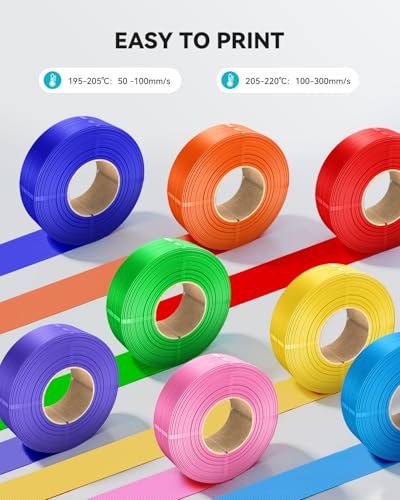 SUNLU PLA Refill Filament 1.75mm 4KG, Black*4 - color: Black+black+black+black, size: Pla+ Refill