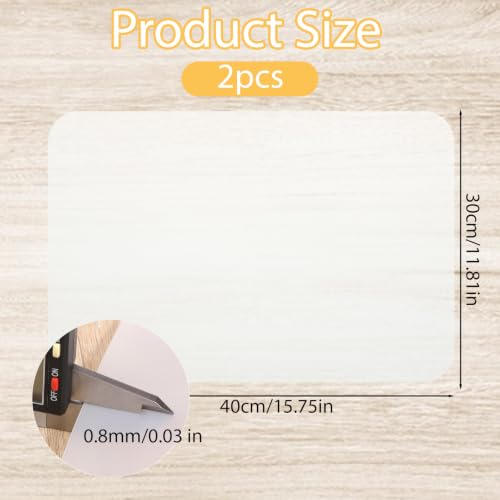 4 PCS Small Silicone Mat, Silicone Mats for Crafts and Kitchen, Small Heat Resistant Non-slip Clear Countertop Protector, Translucent Placemat for DIY, Jewelry, Epoxy Resin, Baking