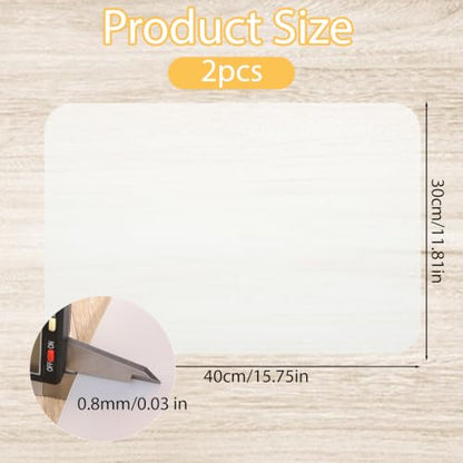 4 PCS Small Silicone Mat, Silicone Mats for Crafts and Kitchen, Small Heat Resistant Non-slip Clear Countertop Protector, Translucent Placemat for DIY, Jewelry, Epoxy Resin, Baking