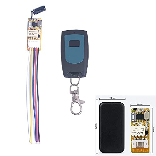 Micro Wireless Relay Switch, Momentary 433MHz RF DC 3.3-12V 5V - color: Mometary 433MHz