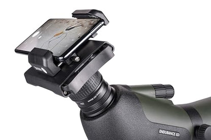 Hawke Universal Digi-Scope Smart Phone Adapter – Fits Eyepieces 33–60 mm, Smartphones 2.6–3.7 in Wide, Lightweight ABS Construction